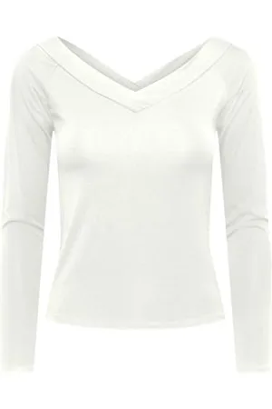 Pieces® Pcmaliva Ls Off Shoulder V-Neck Top Noos