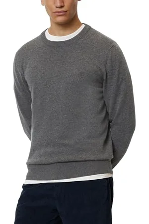 Marc O’ Polo Marc OߴPolo Herren Strickpullover mit Rundhalsausschnitt Langarm, Grau (Graphite Grey Melange), 3XL
