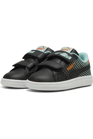 PUMA Smash 3.0 Poised 2 Race V INF Sneaker, White-Safe Lake, 27 EU