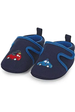 Sterntaler Baby-Krabbelschuh, Baby Jungen Hausschuhe, Blau ( 300), 17/18 EU (6-9 month Baby UK)