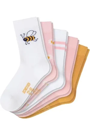 Schiesser Mädchen Kinder 5 Pack Kids Strümpfe - Größe 19 Bis 34 Socken, , 23-26 EU