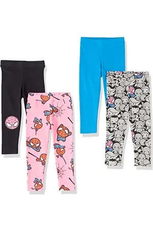 Amazon Disney | Marvel | Star Wars | Frozen | Princess Mädchen Leggings, 4er-Pack, , 9 Jahre
