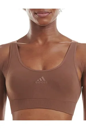 adidas Sports Underwear Damen Scoop Lounge Bra Bustier Bralette, Toasted Mocha, L