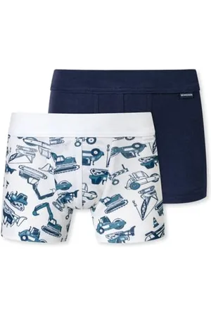 Schiesser Jungen 2 Pack Short mit weichem Bündchen Feinripp-100% Organic Bio Baumwolle-Größe 140 Unterwäsche, , 92