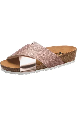 LICO BIOLINE PRIME Damen Pantoletten, Rose/ Glitter, 40 EU