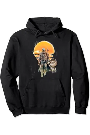 STAR WARS The Mandalorian The Child Sunset Walk Portrait Pullover Hoodie