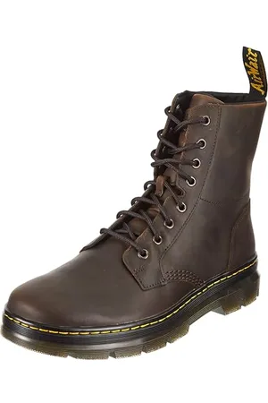 Dr. Martens 8 Eye Boot Springerstiefel, Dark Brown Crazy Horse, 37 EU