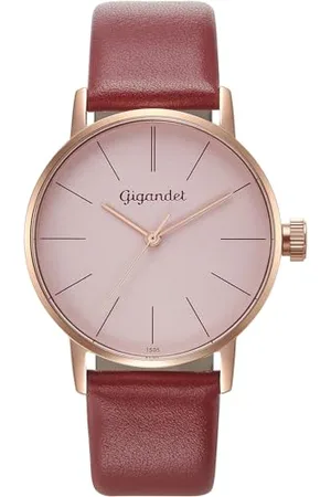 Gigandet Damen Analog Japanisches Quarzwerk Uhr mit Leder Armband AVG43-16