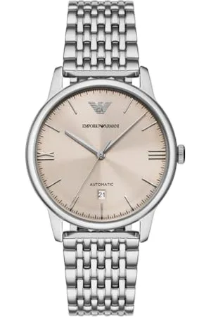 Emporio Armani Herren Analog Automatik Uhr mit Edelstahl Armband AR60082