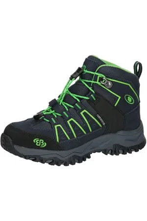 BRUTTING Mount Pinos High Kids Trekkingsstiefel, Marine/Lemon, 37 EU