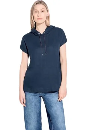 CECIL Damen B344511 LINEN_Hoody Blouse, , M EU