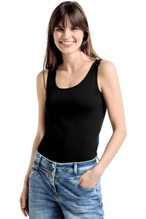 CECIL Damen Linda Top, Schwarz (Black 10001), XL EU