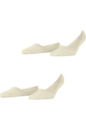 Burlington Damen Füßlinge Everyday Multipack W In Baumwolle unsichtbar einfarbig 2 Paar, , 41-42