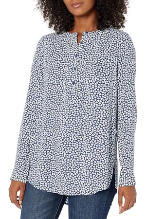 Amazon Damen Gewebte Langarmbluse, , L