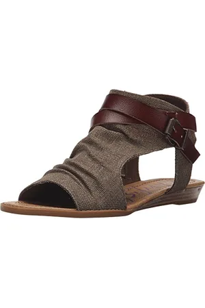 Blowfish Damen Balla Core Keilsandale, Brown Rancher Canvas/Whiskey Dyecut, 37.5 EU