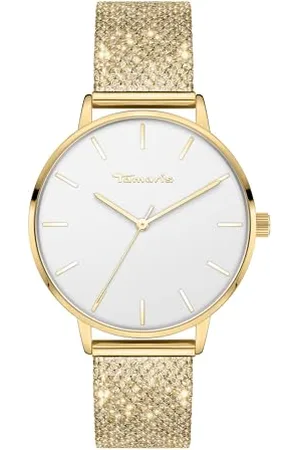 Tamaris Damen Analog Quarz Uhr mit Edelstahl Armband TT-0149-MQ