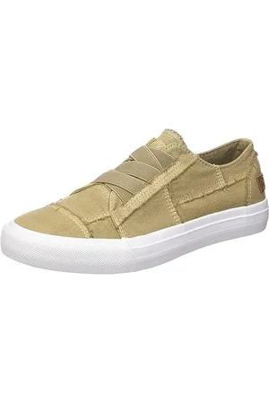 Blowfish Damen Marley Sneaker, Cremefarben, kaffeefarben, gewaschen, 44