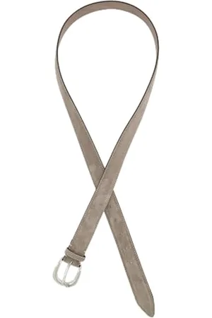 Ulla Popken Damen, Suede, Velourslederoptik, Metallic-Schließe Gürtel, , 135