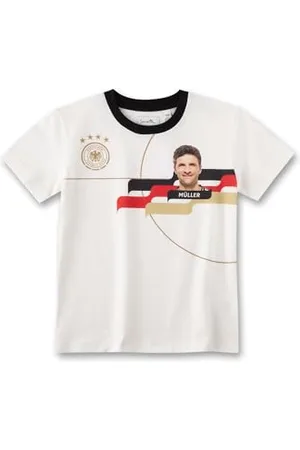 Sanetta DFB-Fanshirt Müller Off-White | Hochwertiges und gemütliches Shirt aus Baumwolle für Mädchen & Jungen. Kinder Bekleidung 104