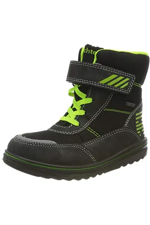 Richter Kinderschuhe Snow 2788-8171 Schneestiefel, 9900black/akz.n.Yellow, 25 EU