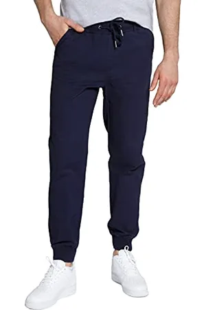STHUGE Herren Snørebukser til mænd moderne pasform Schlupfhose, Noir Ardoise, 6XL EU