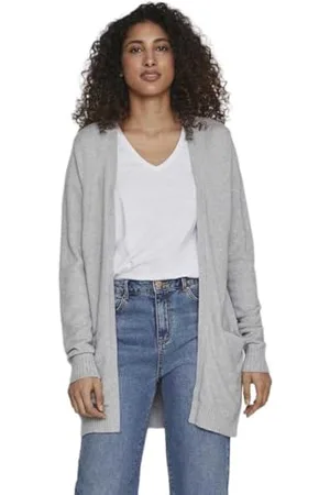 VILA Damen Viril Open L/S Knit Cardigan - Noos Strickjacke, , XL EU