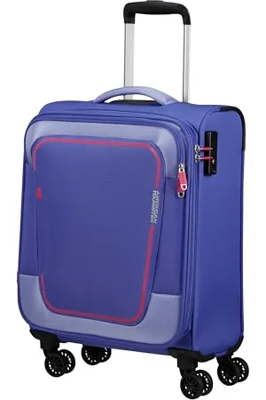 American Tourister Pulsonic - Spinner S, Expandable Hand Luggage, 55 cm, 40.5/43.5 L, Purple (Soft Lilac)