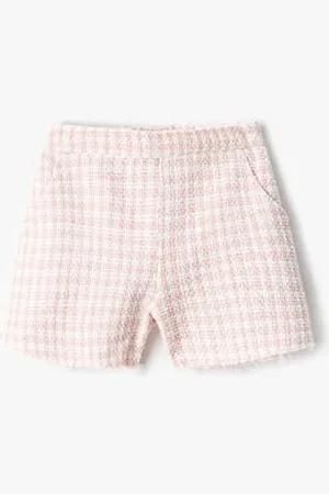 Koton Mädchen Tweed Pocket Detail Cotton Shorts, , 7-8 Jahre EU