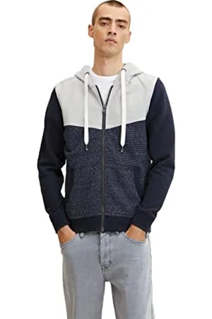 TOM TAILOR Herren Sweatjacke in Colourblocking 1033016, , S