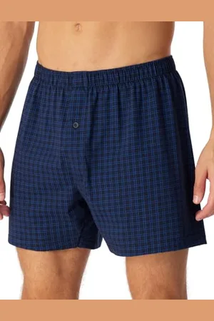 Schiesser Herren Boxershort für Männer weich und bequem ohne Gummibund Bio Baumwolle-Cotton Casual Unterwäsche, , 6/ L