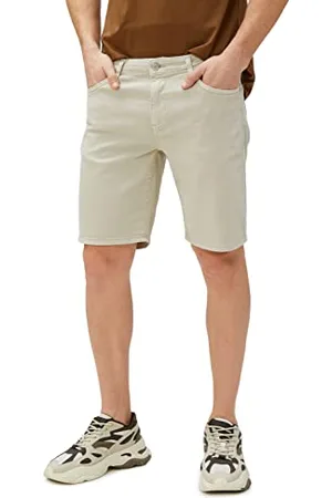 Koton Men Gabardine Bermuda Shorts Pocket Detailed Buttoned Cotton