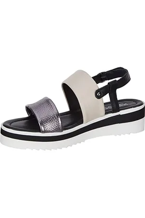 IGI&CO Damen Poppy Keilsandale, Anthrazit, Schwarz, 37 EU