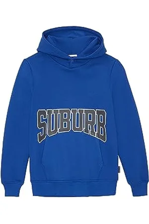 TOM TAILOR Jungen 1037580 Hoodie mit Schriftzug, 14531-shiny royal Blue, 176