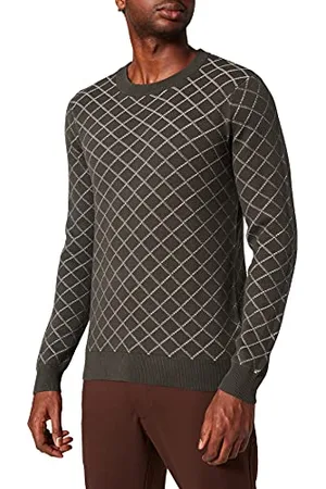 Casual Friday Herren Karl Checked Jaquard Knit Pullover, , XL