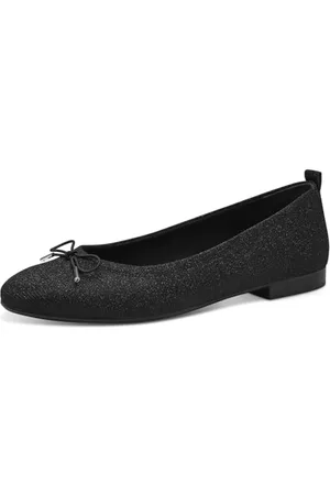 Tamaris Damen Ballerinas Textil Vegan; /schwarz; 37