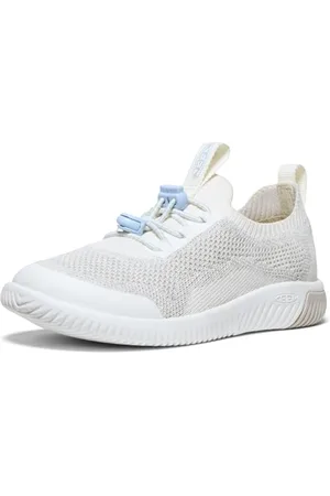 Keen KNX Knit Lace Sneakers, Star White/Skyway, 35 EU