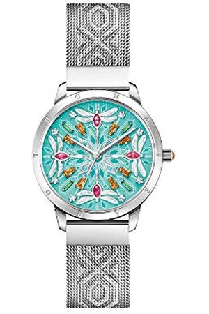 Thomas Sabo Damen Analog Quarz Uhr mit Edelstahl Armband WA0368-201-215-33 mm
