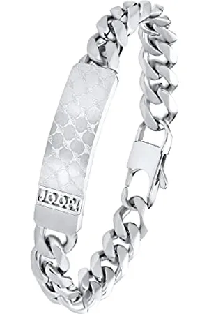 JOOP! Identarmband Edelstahl Herren Armschmuck, 21 cm, , Kommt in Schmuck Geschenk Box, 2033966