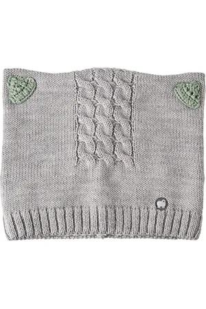 Sterntaler Baby-Mädchen Strickmütze Öhrchen Mütze, Silber Mel, 51