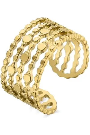 Luxenter Anillo acabado en oro amarillo de 18K - Zaie