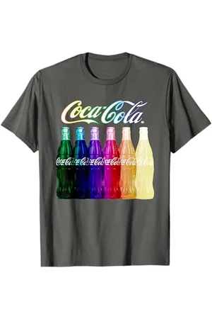 Coca-Cola Coca Cola Rainbow Multi Flaschen T-Shirt