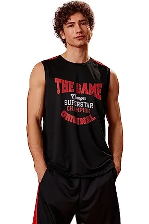 Koton Herren Sleeveless Tanktop Crew Neck Printed Shirt, , S EU