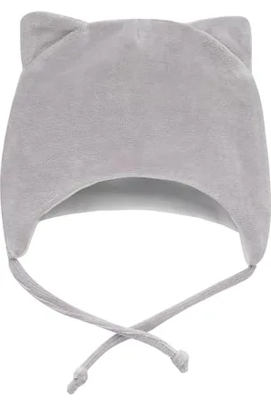 Pinókio Gebundene Mütze Hello, grau Velour Jungen, Gr 38-50(44)