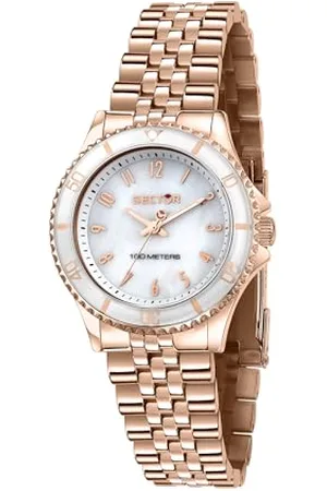 Sector Damen Analog Quarz Uhr mit Edelstahl Armband 8056783168200