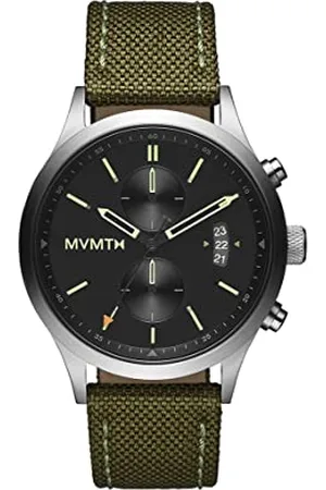 MVMT Chronograph Quarz Uhr für Herren mit Olivengrünes Nylonband - 28000200-D