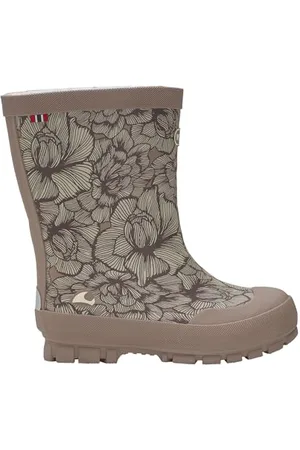 Viking Jolly Thermo Print Gummistiefel, Dusty Pink/Cream, 30