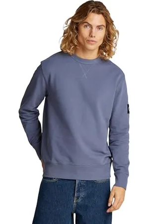 Calvin Klein Herren Badge Crew Neck J30j323426 Pullover-Sweatshirt, , L