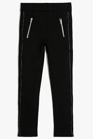 Koton Girls Leggings Zipper Pocket Detail Ribbed