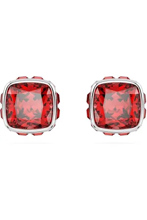 Swarovski Birthstone Ohrstecker, Kissenschliff, Juli, , Rhodiniert