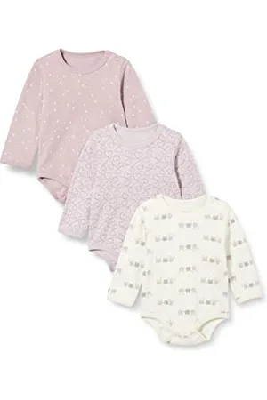 CARE LABEL Baby Body Langarm aus 100% Baumwolle (3er Pack)